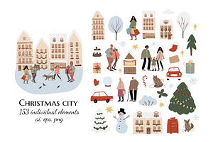 Winter Scene Creator Clipart