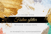 Festive Glitter Bundle + Bonus, a Decorative Illustration by kisikoida (Thumbnail 1 of 18)
