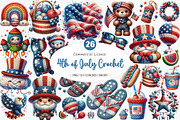 Cute 4th of July Crochet PNG, an Illustration by SinaCreation (Thumbnail 1 of 5)