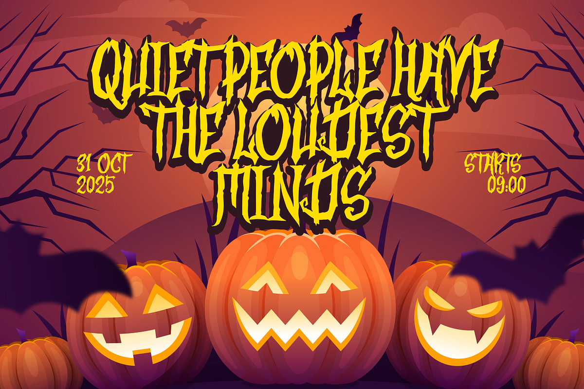 Death Curse, a Font by agnyhasyastudio (Photo 3 of 11)