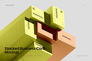 Stacked Business Card Mockup, an Advertising Mockup by Toasin Studio (Thumbnail 1 of 7)
