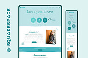 Squarespace Template Selling Courses, a Squarespace Template by Entre Ideas (Thumbnail 1 of 6)
