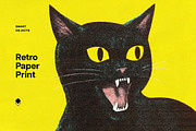 Retro Paper Print Design Effect, a Layer Style Add-On by Design Squad (Thumbnail 1 of 7)
