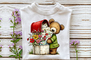 Whimsical Easter Teddy Bear Clipart, an Illustration by OK Design (Thumbnail 6 of 6)