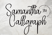 Samantha Calligraph | Script Font, a Handwritten Font by Scratchones (Thumbnail 1 of 8)