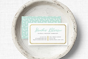 Floral Business Card Template, a Business Card Template by The Proper Type™ (Thumbnail 1 of 2)