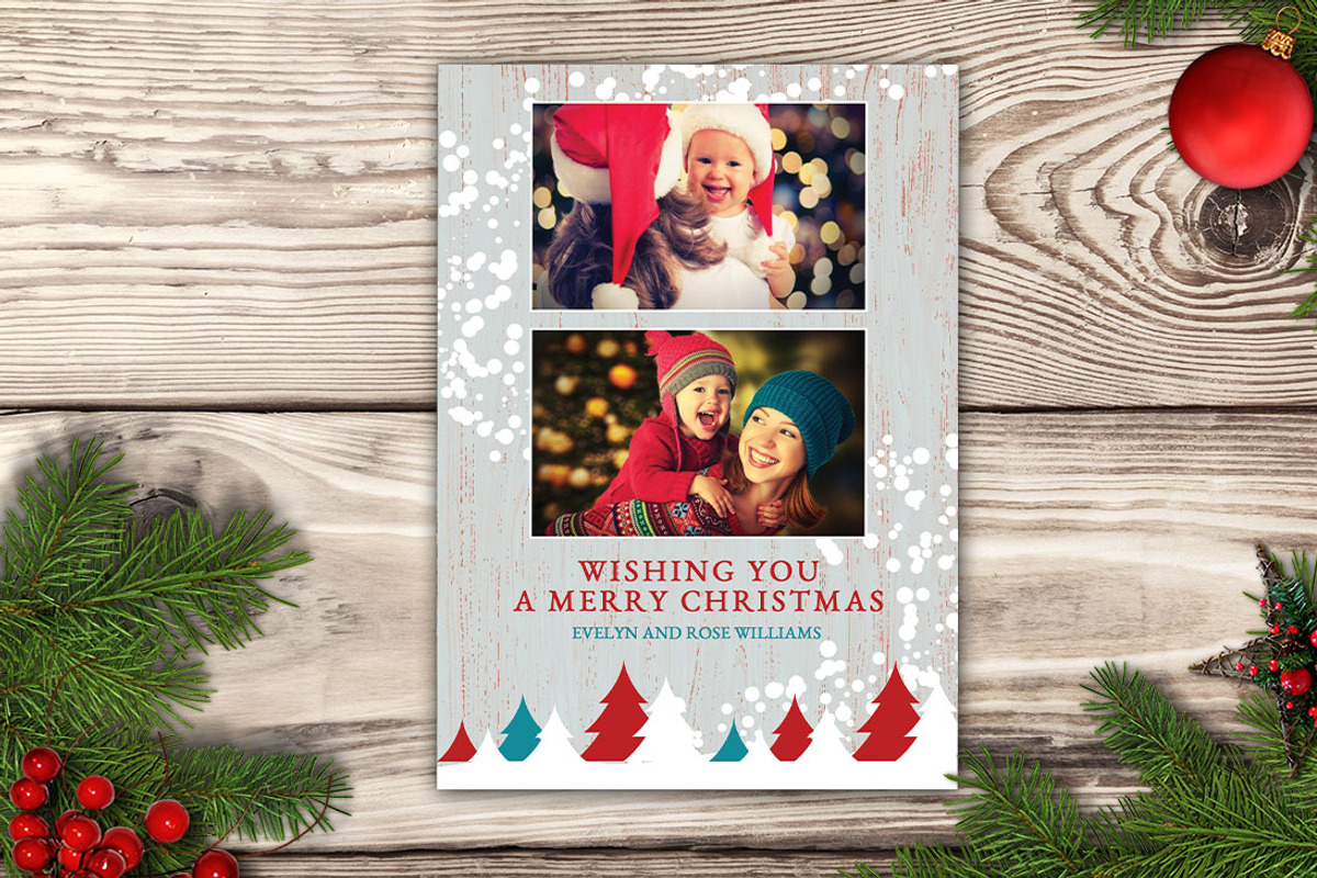 Christmas Card - Rustic Cottage, a Card Template by Nathan Knight Design (Photo 3 of 3)