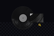 Vinyl Record Mockup, a Packaging Mockup by BORT GRAPHIC (Thumbnail 7 of 8)