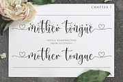Mother Tongue - 2 Styles Font, a Script Font by Ef Studio (Thumbnail 1 of 8)