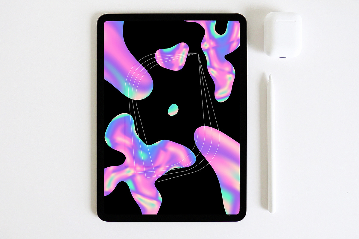 MODERN NEON GRADIENTS & SHAPES, a Pattern Graphic by Creativemaker (Photo 9 of 10)