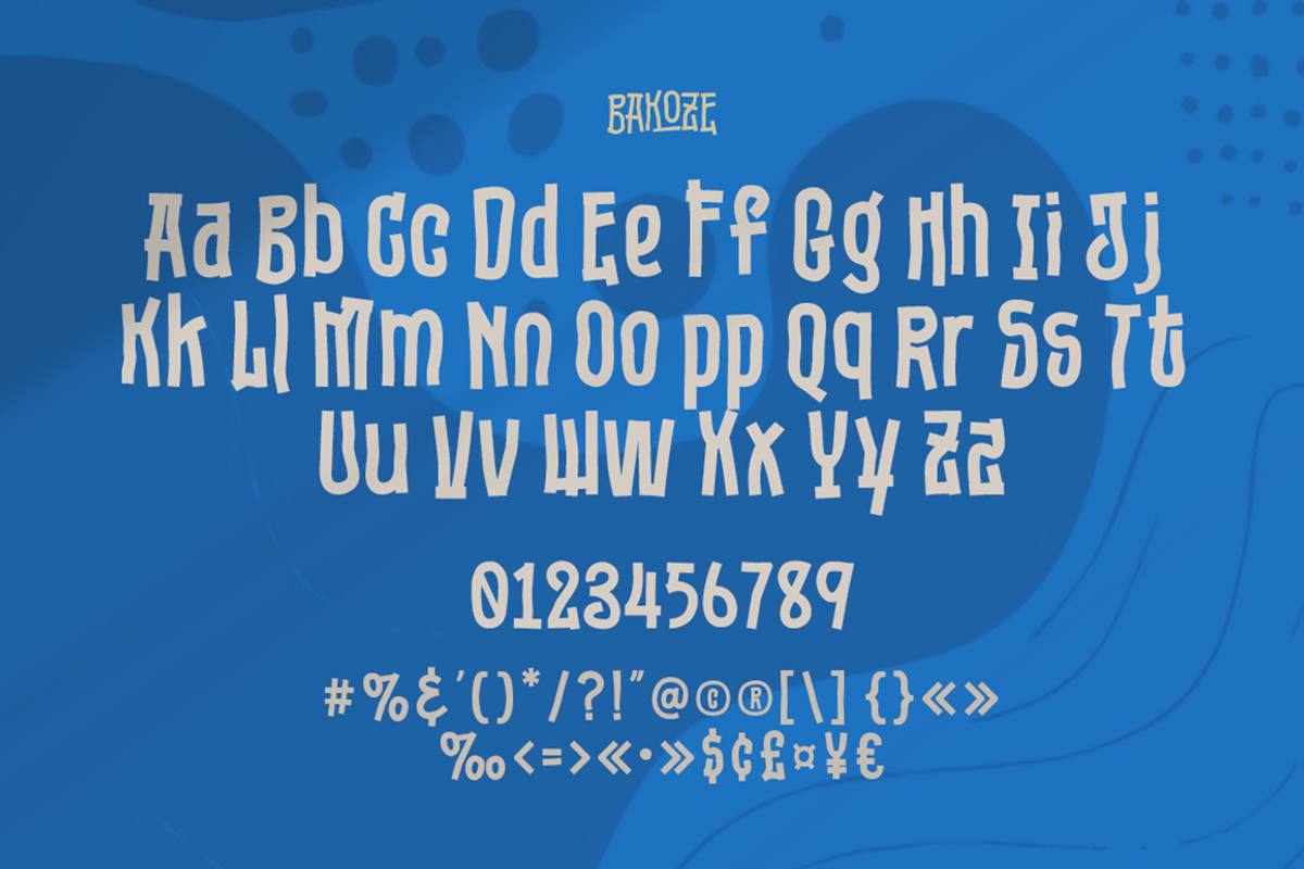 Bakoze - Modern Decorative Font, a Sans Serif Font by Grontype (Photo 10 of 10)