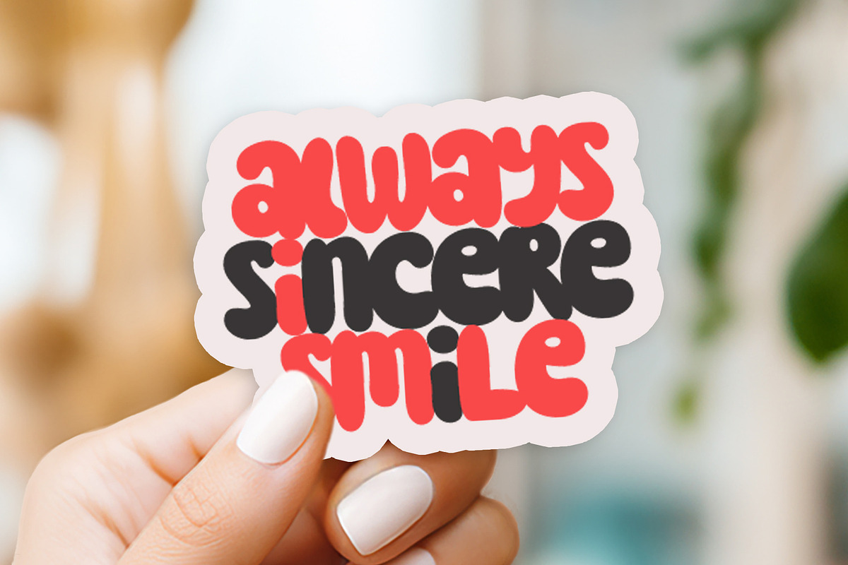 Summer Rainbow - Cute Display Font, a Handwritten Font by Airotype (Photo 6 of 10)