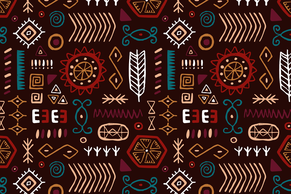 Tribal ethnic seamless patterns set, a Pattern Graphic by Good Studio (Photo 3 of 15)