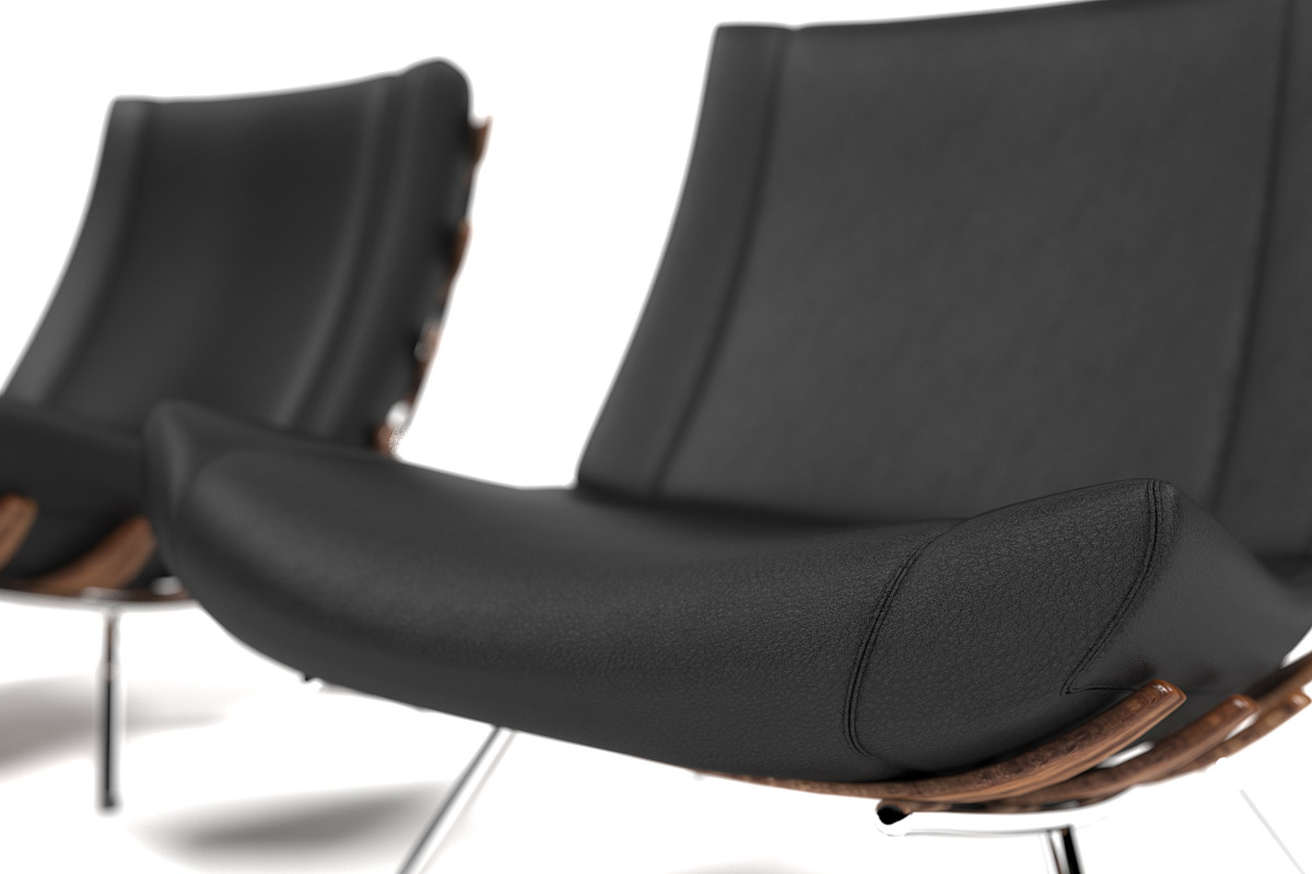 1801 Lounge chair, a Furniture 3D Model by inDahouze (Photo 6 of 8)