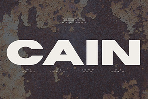 CAIN FONT - MODERNDISPLAY SAN SERIF