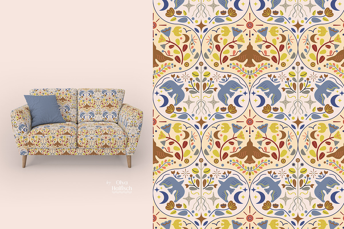 Scandinavian Seamless Pattern, a Pattern Graphic by Olya Haifisch (Photo 4 of 7)