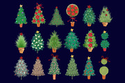 Christmas Trees, a Decorative Illustration by Dana Designs (Thumbnail 3 of 3)