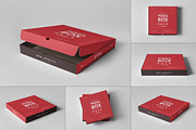 27 Pizza Box Mock-up, a Packaging Mockup by Yogurt86 (Thumbnail 1 of 7)