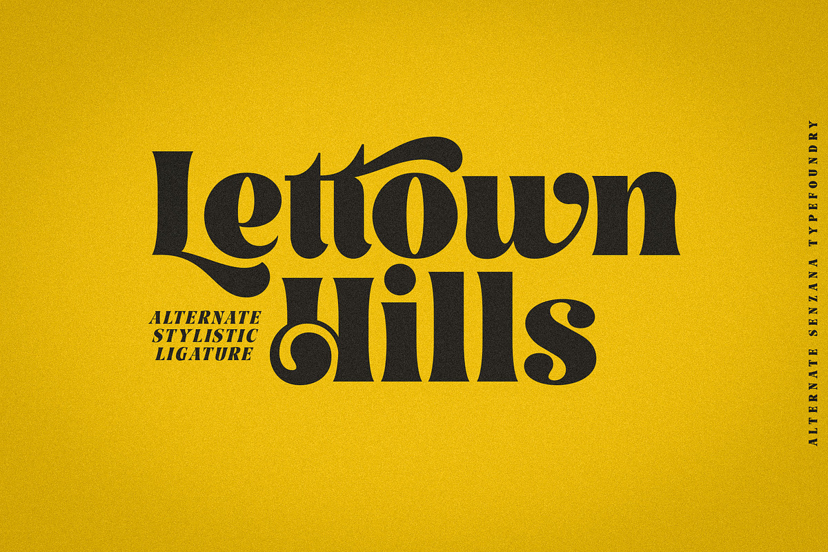 Lettown Hills, a Font by senzana (Photo 1 of 10)