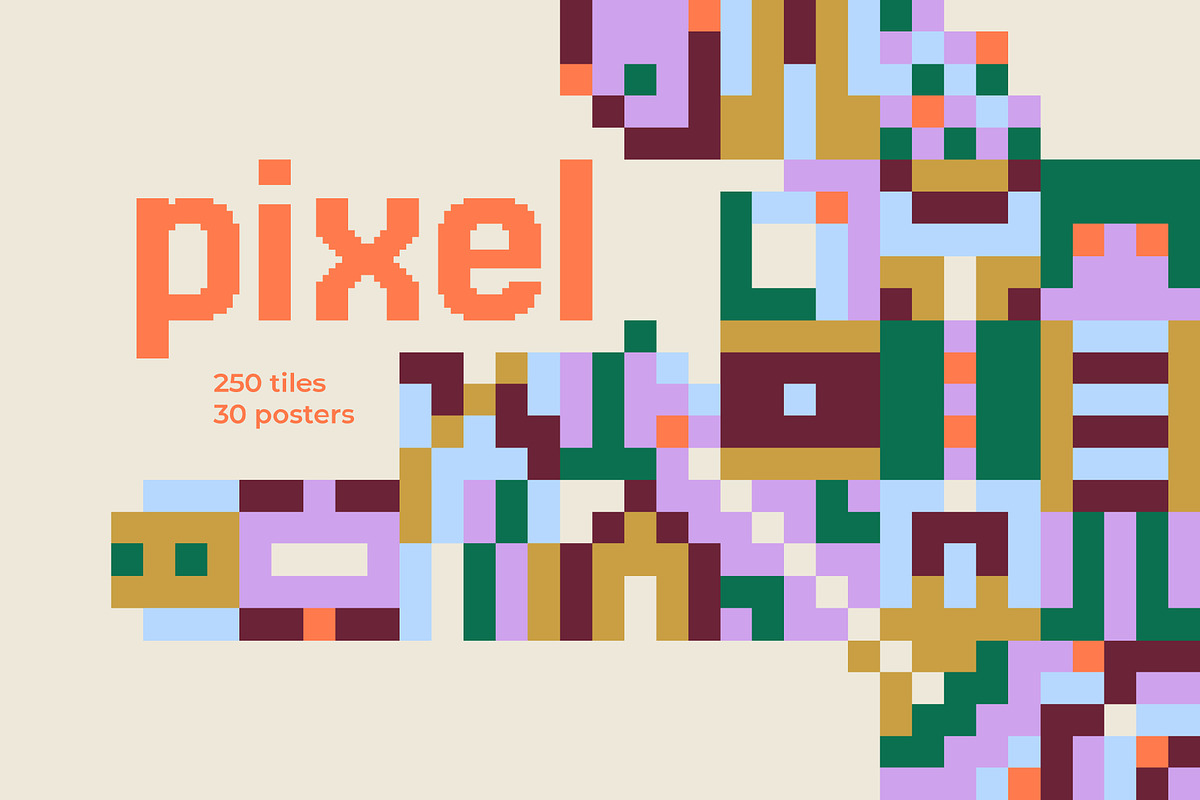 Pixel Tiles & Posters, an Object Graphic by Léo Alexandre (Photo 1 of 19)