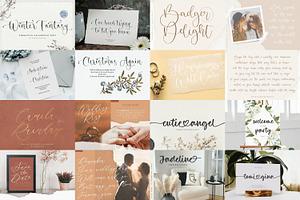 The Wedding Font Bundle!