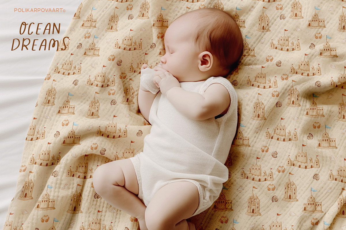 Ocean dreams - baby collection, a Decorative Illustration by polikarpovaart (Photo 12 of 17)