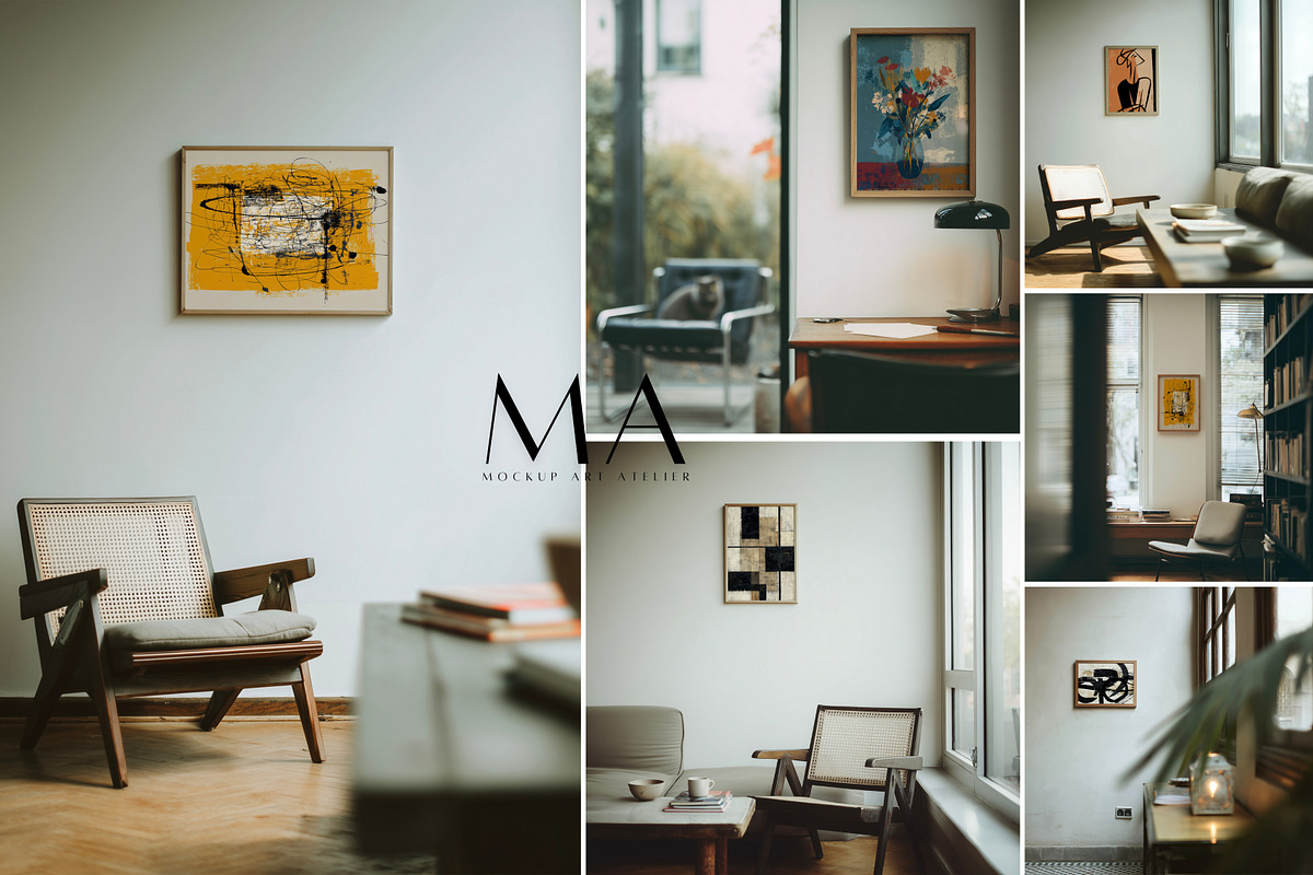 Mega Interior Frame Mockup Pack, a Household Mockup by Mockup Art Atelier (Photo 5 of 60)