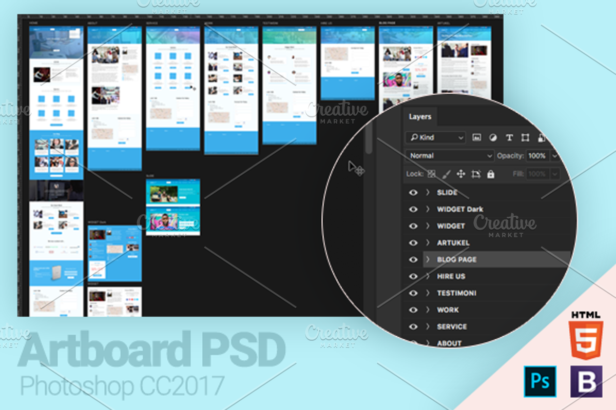 GenEVA HTML + PSD Template, a HTML Template by Brainstorm Lab (Photo 3 of 5)