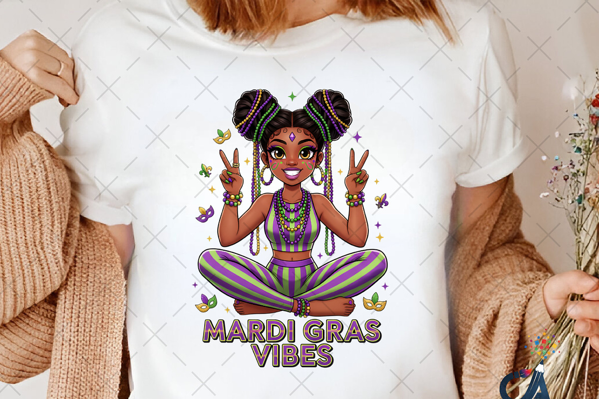 Mardi Gras Vibes PNG, an Illustration by Creative Art (Photo 3 of 6)