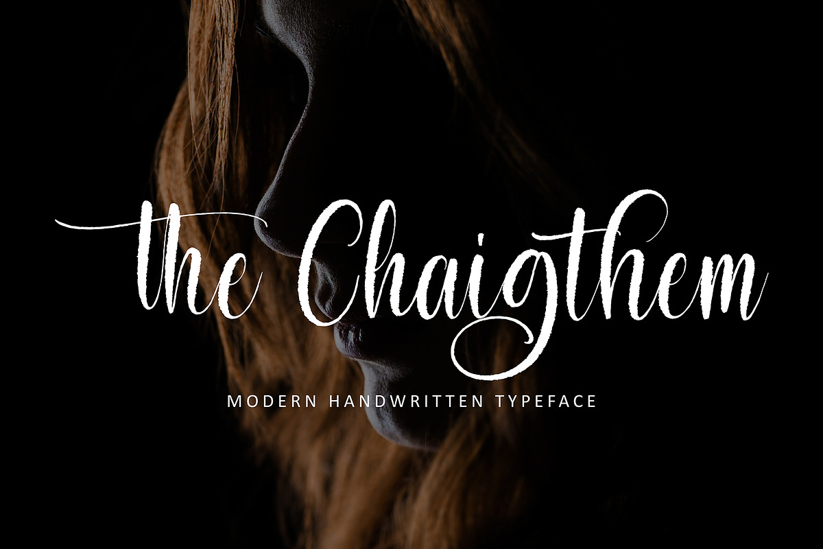 The Chaigthem, a Script Font by pineungtype (Photo 1 of 8)