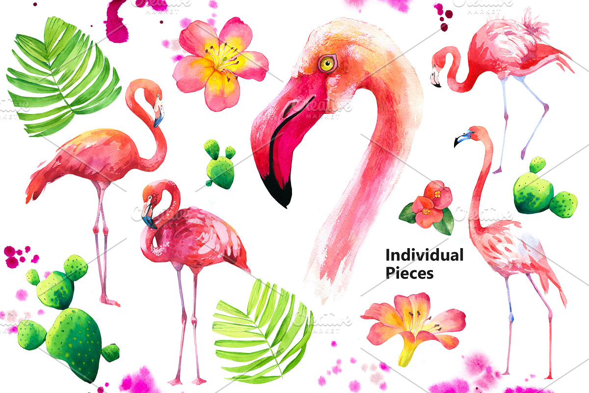 Hello, Flamingos!, a Graphic by Mona Monash (Photo 2 of 9)