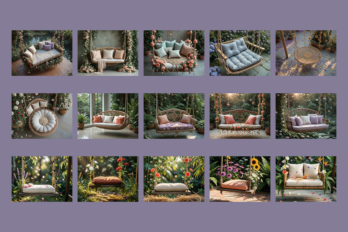 29 Garden Swing Digital Backdrops, a Background Graphic by 3Motional (Photo 7 of 8)