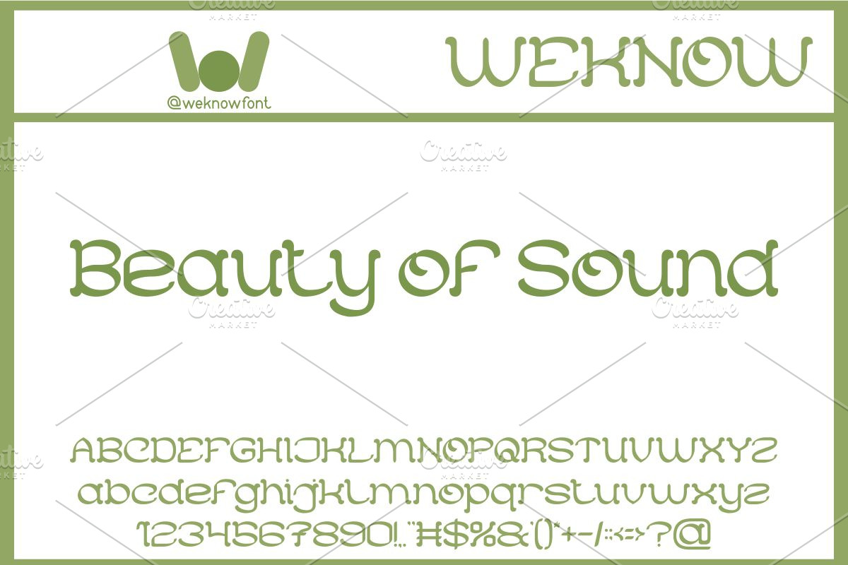 Folk Music font, a Font by weknow (Photo 3 of 8)