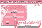 Gymnastics Sports Certificate Pink, a Stationery Template by Brenda Avila Designs (Thumbnail 2 of 2)