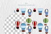 Hot Air Ballons Seamless Pattern, a Decorative Illustration by Oleksandra Illustrates (Thumbnail 7 of 12)
