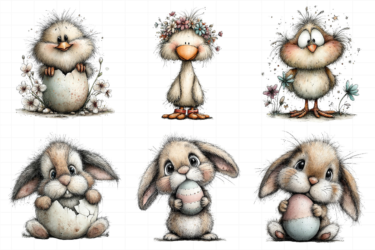 Whimsical Easter Animal Clipart, an Illustration by Daily.Designs (Photo 6 of 8)