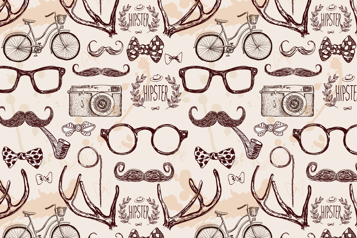 Hipster hand drawn, an Object Illustration by iriskana (Photo 4 of 5)