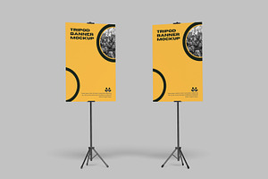 Tripod Banner Mockup