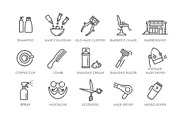 Barbershop Vector Icons Set, an Object Illustration by Tettygreen (Thumbnail 2 of 3)