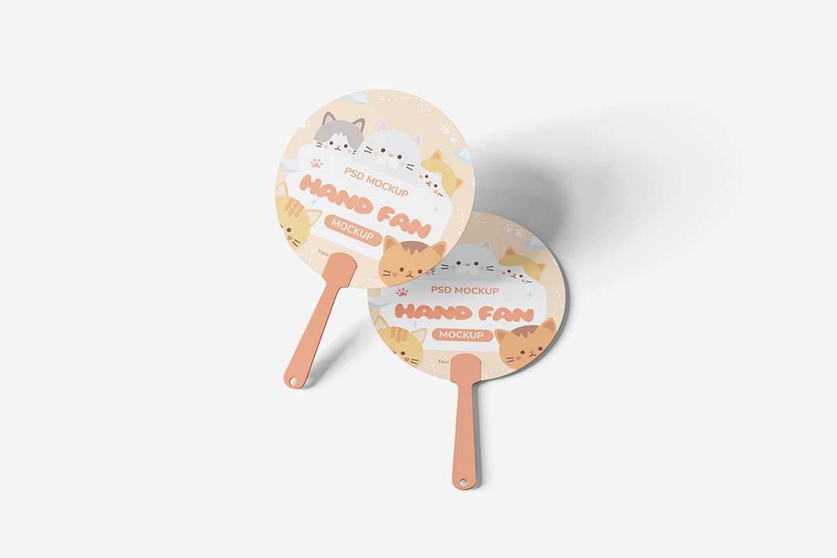 Hand Fan Mockup, a Product Mockup by MrLetters (Photo 3 of 5)