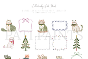 Christmas Cat Clipart Set, an Animal Illustration by Pati Paints (Thumbnail 11 of 12)