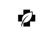 Natural Health Care Cross Icon, a Graphic by Gfx_Store (Thumbnail 8 of 10)