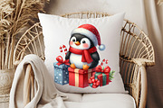 Winter Penguin Christmas Penguin, an Illustration by Pixels.Craft (Thumbnail 6 of 7)