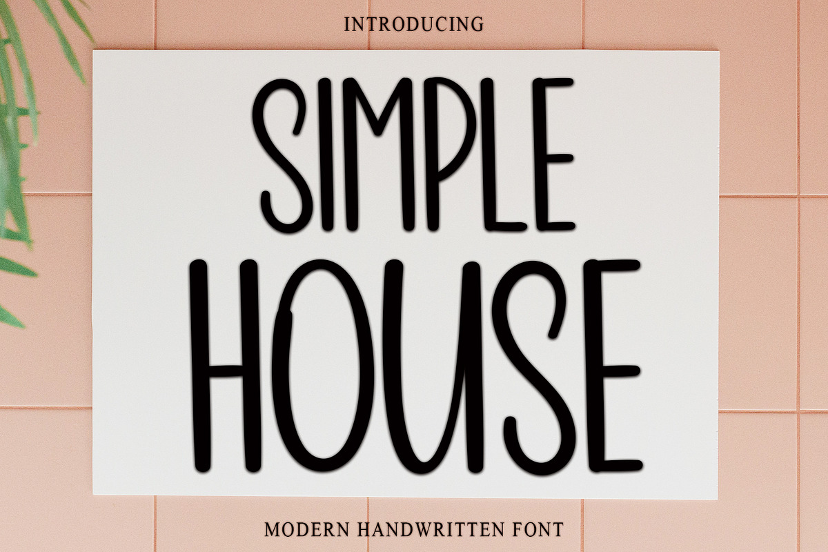 Simple House, a Handwritten Font by InermediaSTUDIO (Photo 1 of 7)
