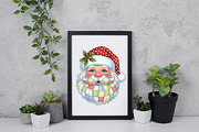 Patchwork Santa Claus Christmas PNG, an Illustration by Daily.Designs (Thumbnail 5 of 5)