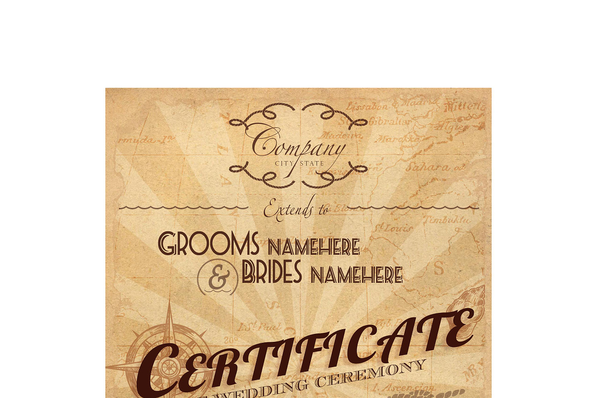 nautical ceremony certificate, a Product Mockup by art.podolski (Photo 1 of 3)