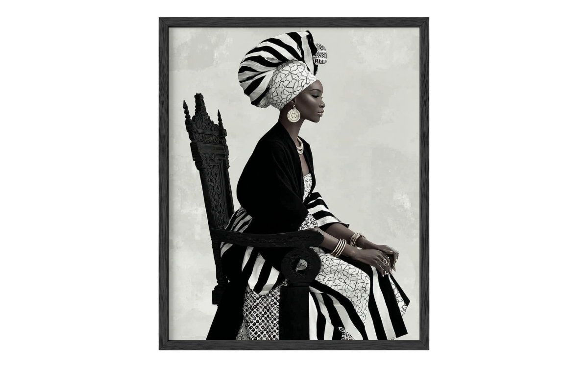 African Royalty Queen Wall Art, a Person Illustration by PrintablesByFranklyn (Photo 1 of 6)