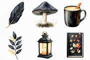 Beige & Black Autumn Watercolor PNG, an Illustration by Craft Nest (Thumbnail 2 of 6)