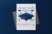 Purple Graduation Party Invitation, an Invitation Template by graphicook (Thumbnail 3 of 3)