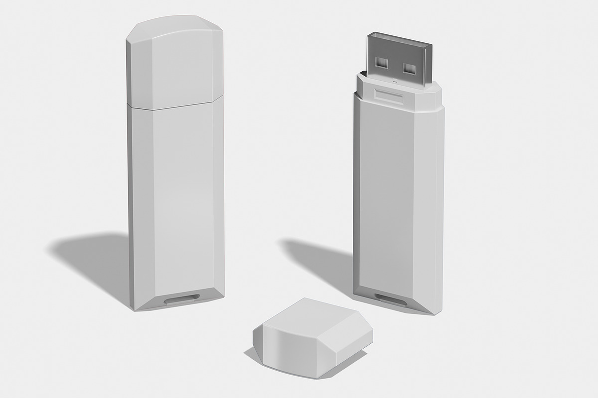 Flash Drive Mockup, a Wearable Device Mockup by Unerispace (Photo 3 of 5)